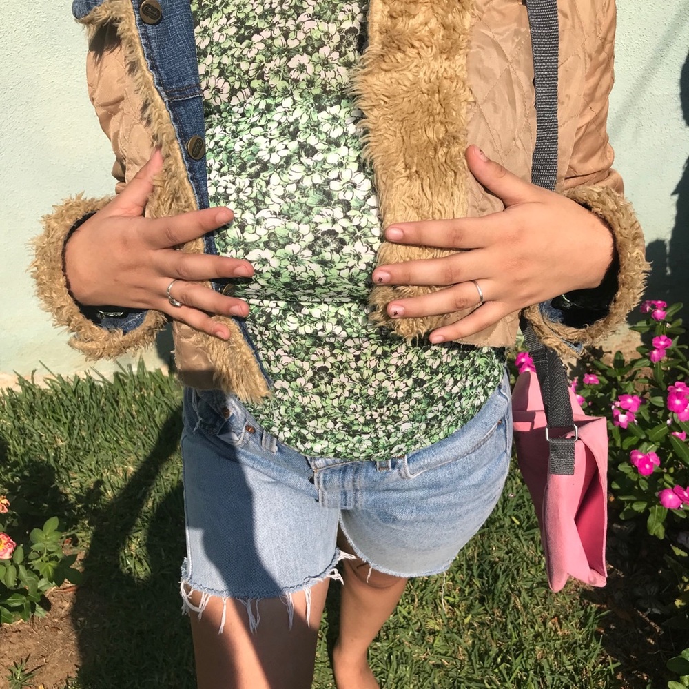 Cute green floral long sleeve